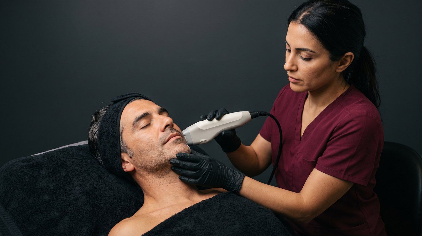 Lifting facial sin cirugía en hombres: qué es y qué esperar
